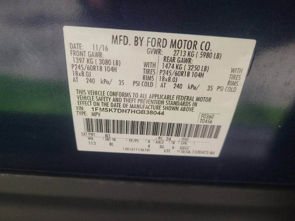 Used 2017 Ford Explorer XLT w/ Equipment Group 201A FWD image 33
