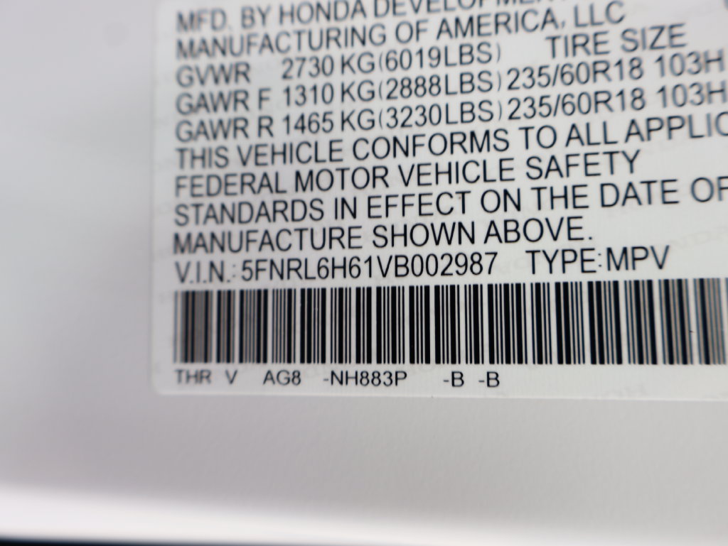 New 2027 Honda Odyssey EX-L image 36