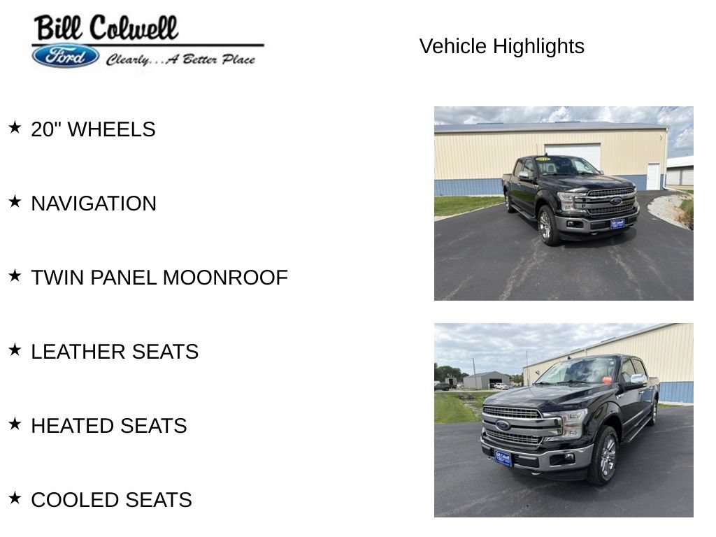 Certified 2018 Ford F150 Lariat w/ Equipment Group 502A Luxury AWD/4WD image 21