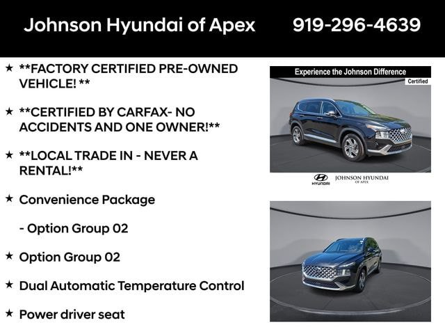 Certified 2021 Hyundai Santa Fe SEL w/ Convenience Package FWD image 6