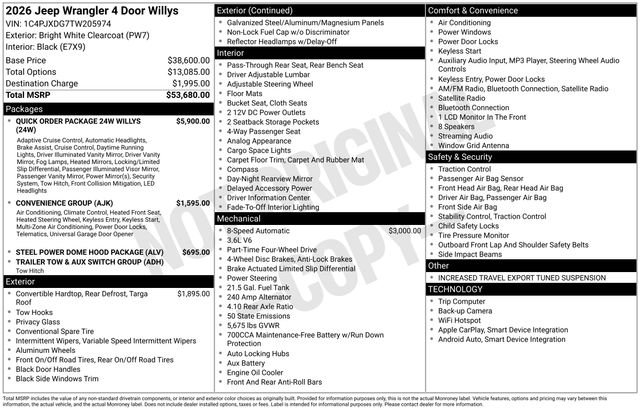 New 2026 Jeep Wrangler Willys image 4