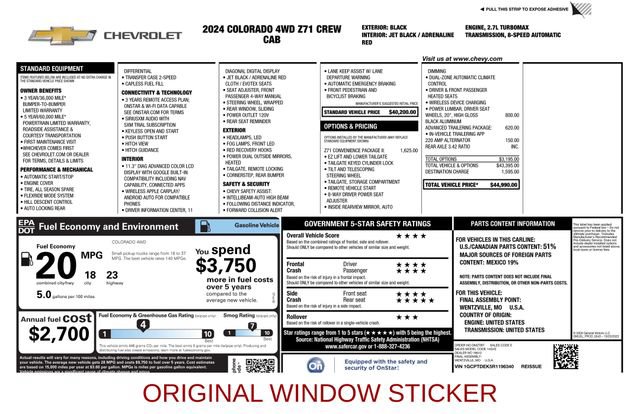 Used 2024 Chevrolet Colorado Z71 w/ Z71 Convenience Package 2 AWD/4WD image 4