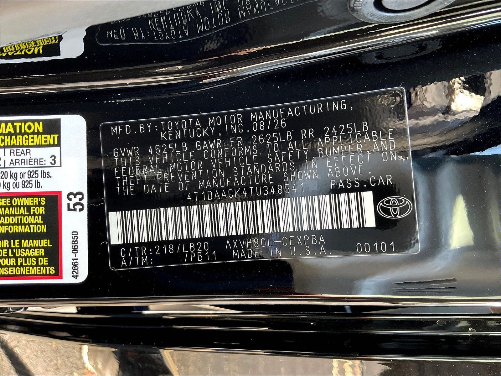 New 2026 Toyota Camry XSE FWD image 21