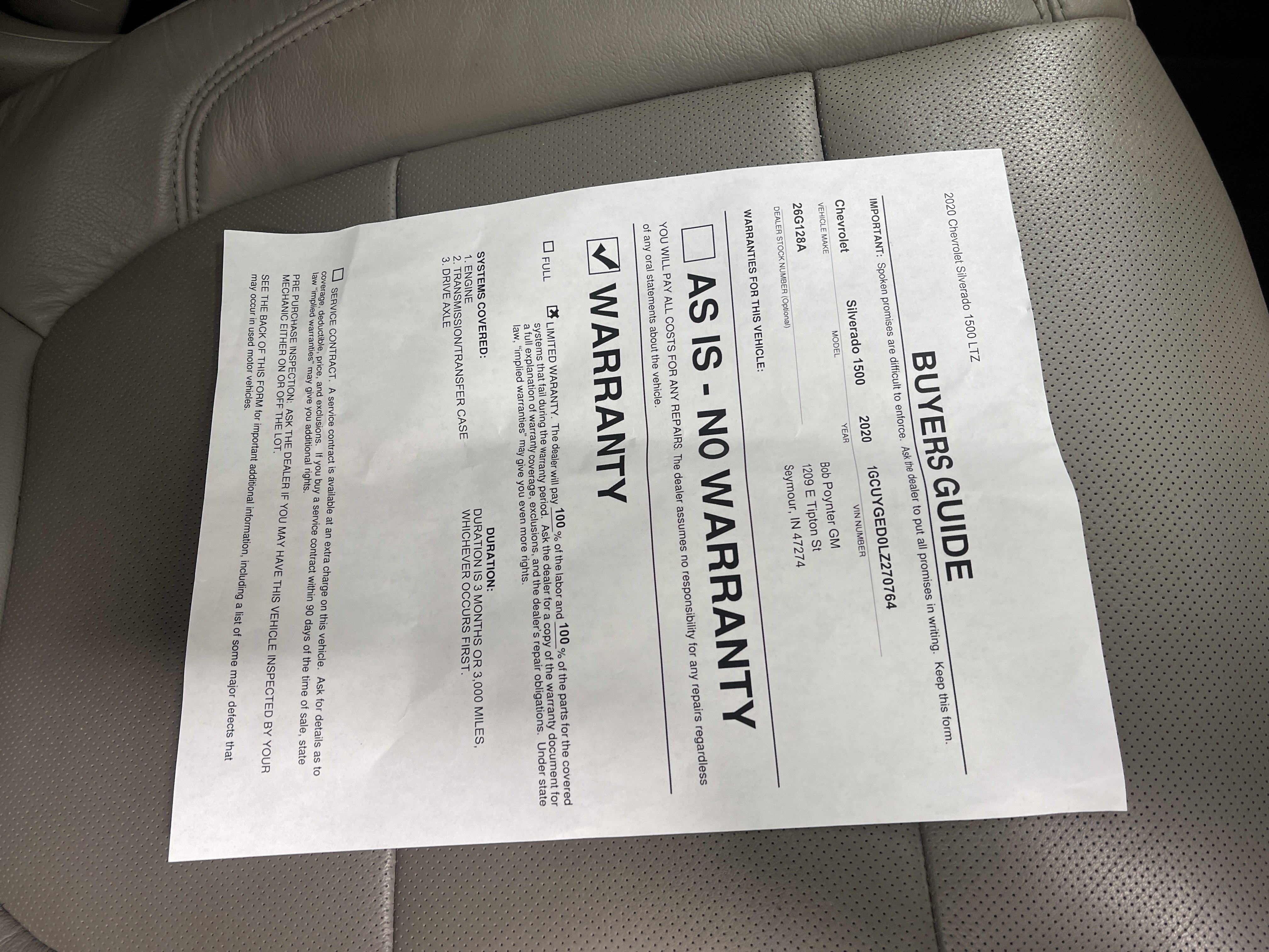 Used 2020 Chevrolet Silverado 1500 LTZ image 26