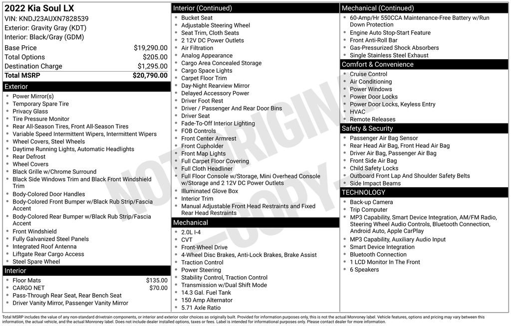 Used 2022 Kia Soul LX image 2