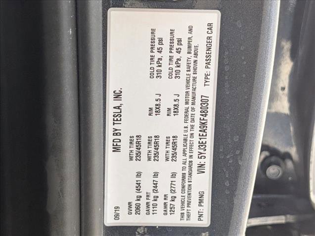 Used 2019 Tesla Model 3 Standard Range Plus RWD image 20