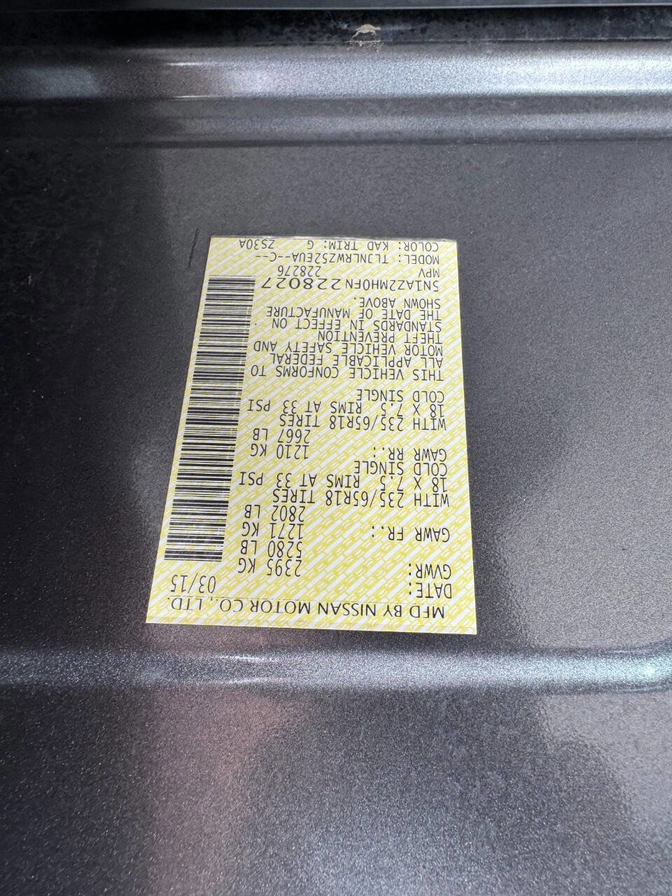 Used 2015 Nissan Murano SL w/ SL Technology Package image 44