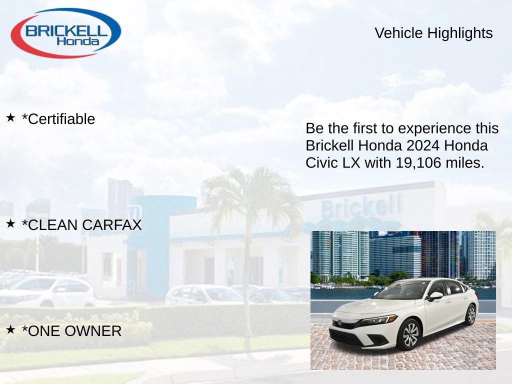Used 2024 Honda Civic LX image 8