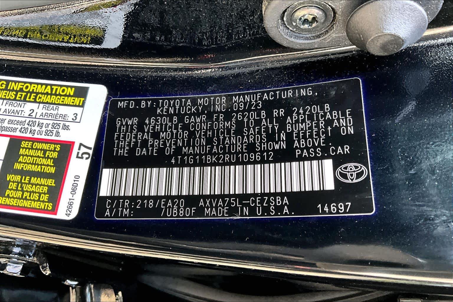 Certified 2024 Toyota Camry SE w/ Blackout Package (TMS) AWD/4WD image 33