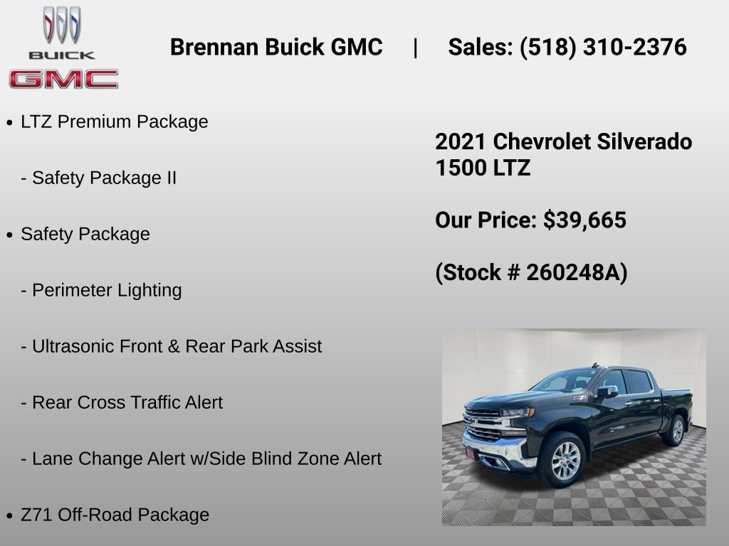 Certified 2021 Chevrolet Silverado 1500 LTZ w/ LTZ Premium Package AWD/4WD image 30
