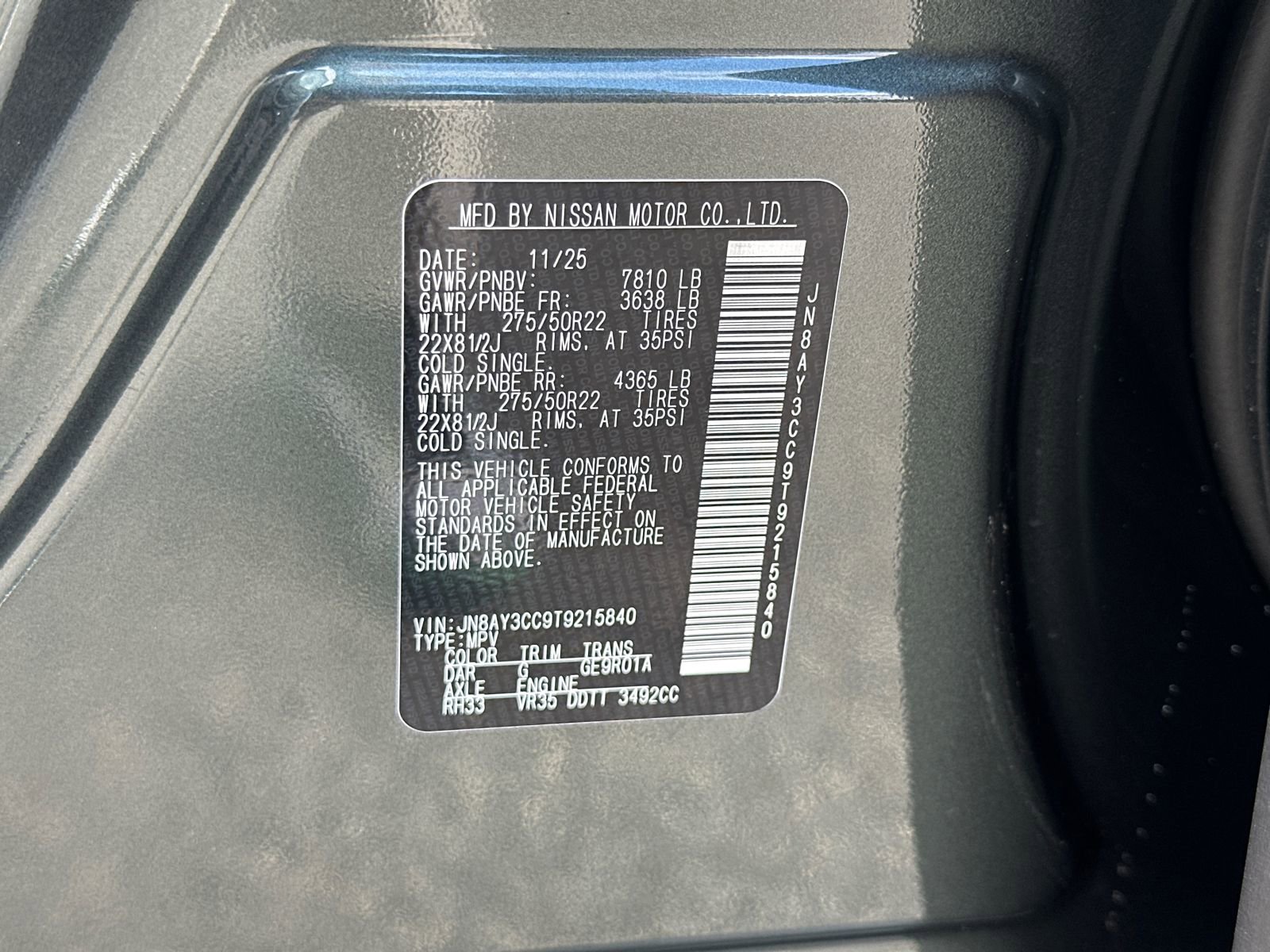 New 2026 Nissan Armada Platinum Reserve image 42