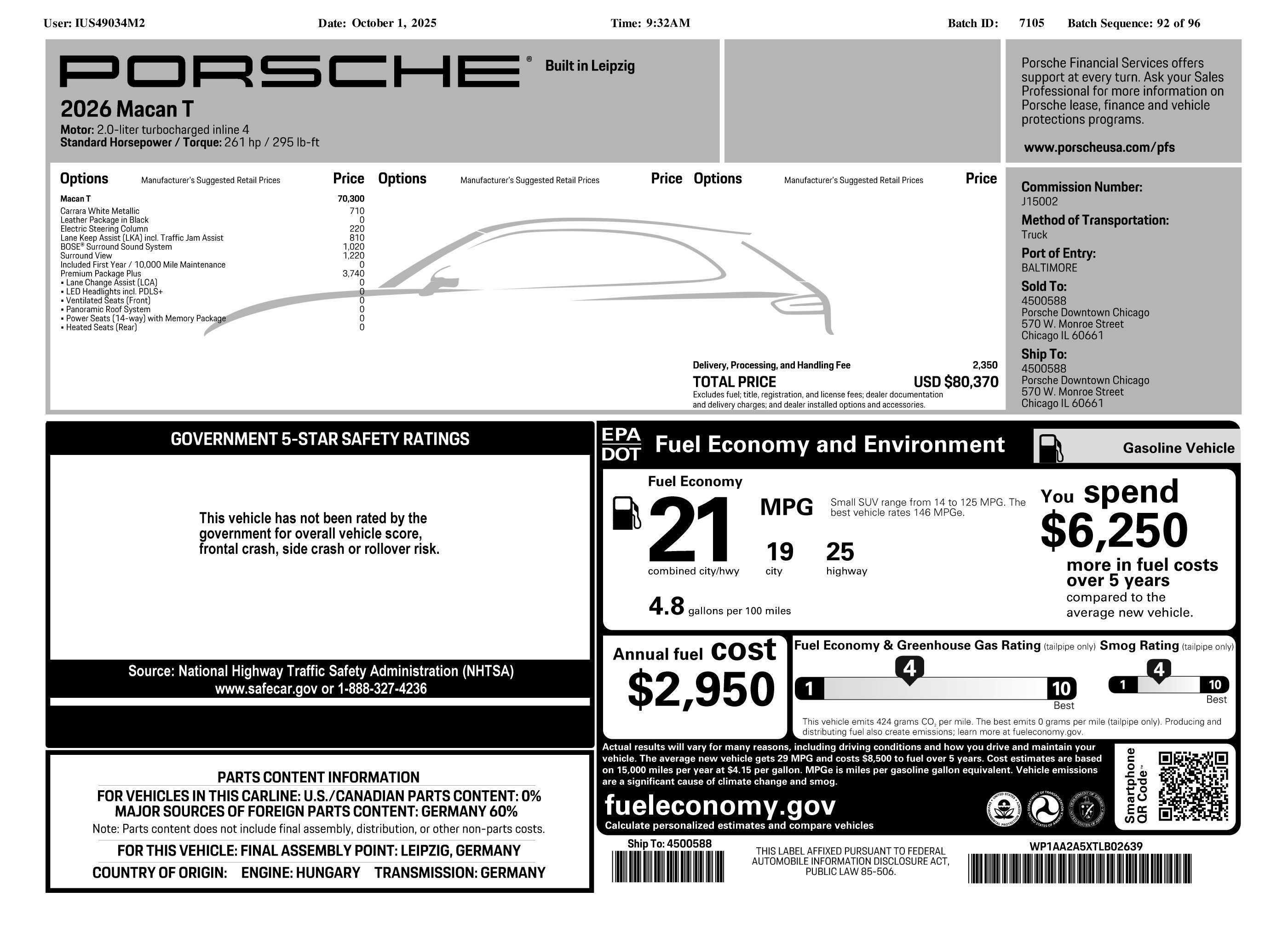Certified 2026 Porsche Macan Turbo AWD/4WD image 36