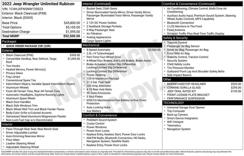 Used 2022 Jeep Wrangler Unlimited Rubicon image 39