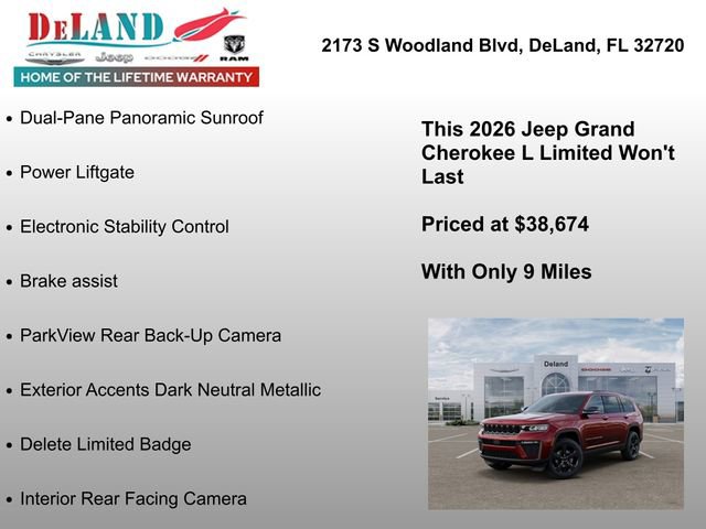 New 2026 Jeep Grand Cherokee L Limited RWD image 12