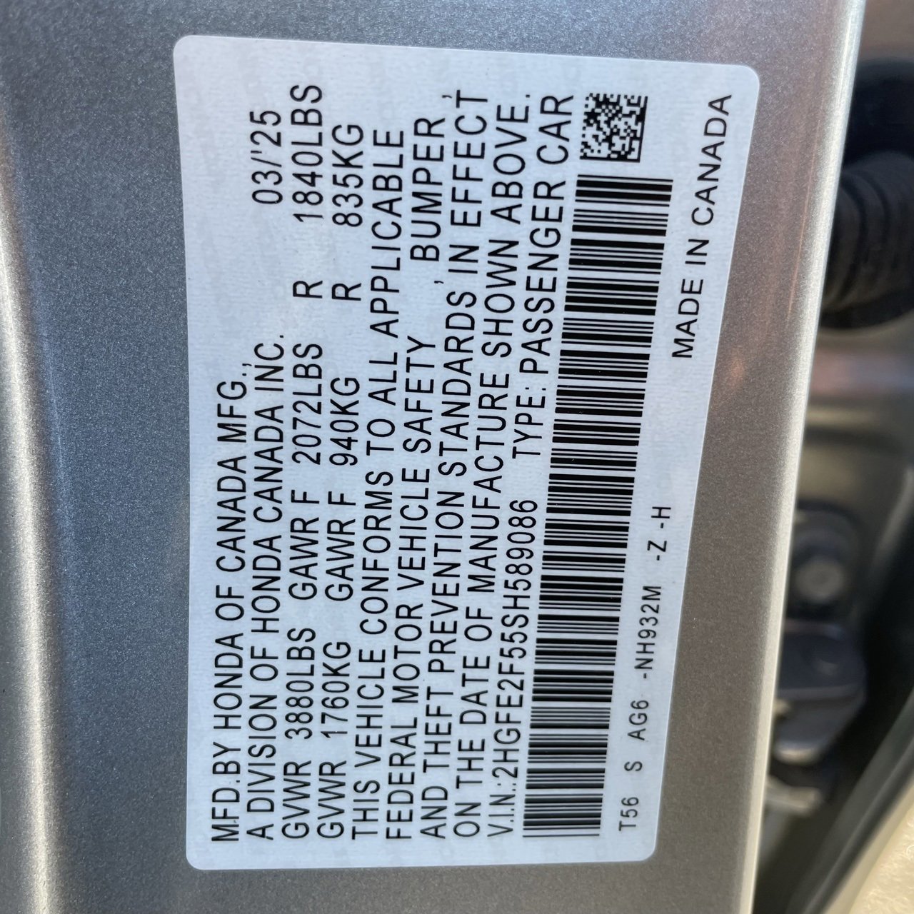 Used 2025 Honda Civic Sport image 29