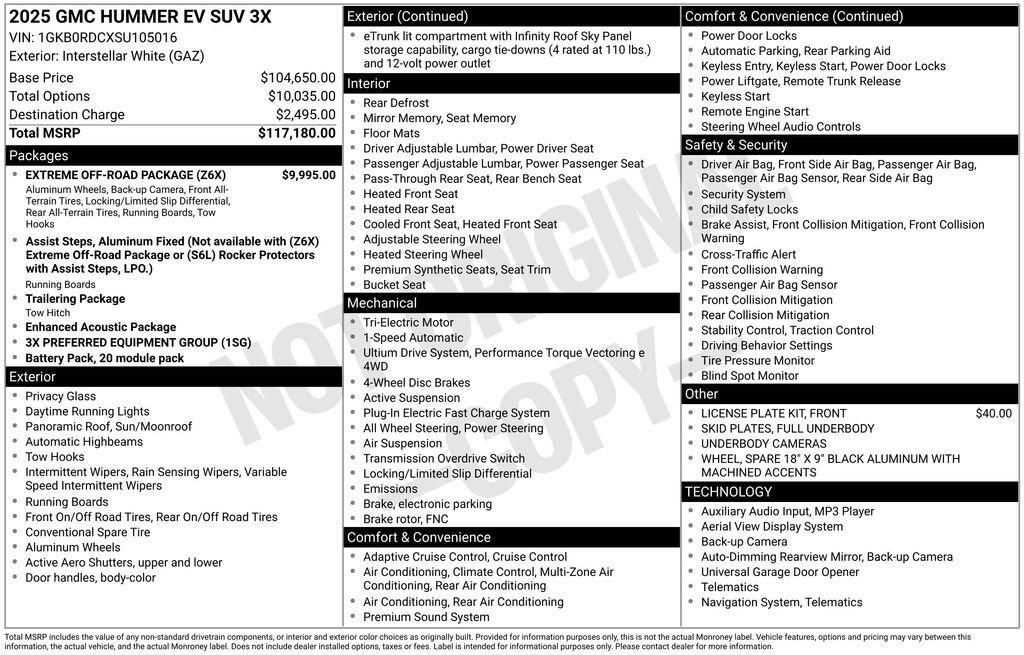 New 2025 GMC Hummer EV 3X w/ Extreme Off-Road Package AWD/4WD image 25