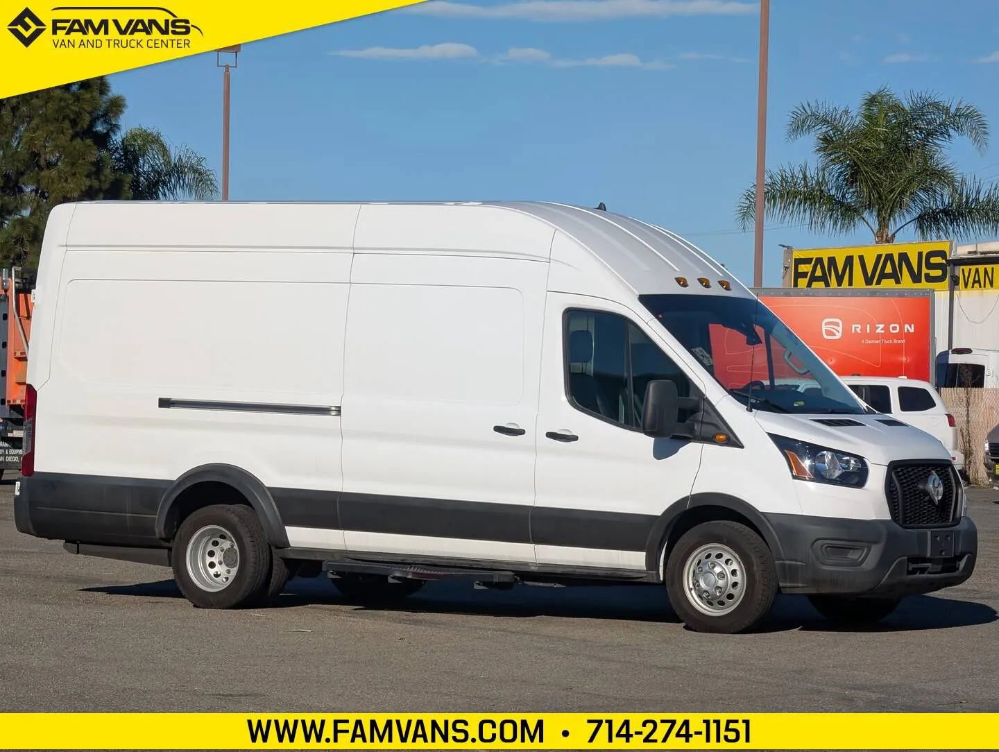Used 2022 Ford Transit 350 148 High Roof Extended DRW RWD image 1