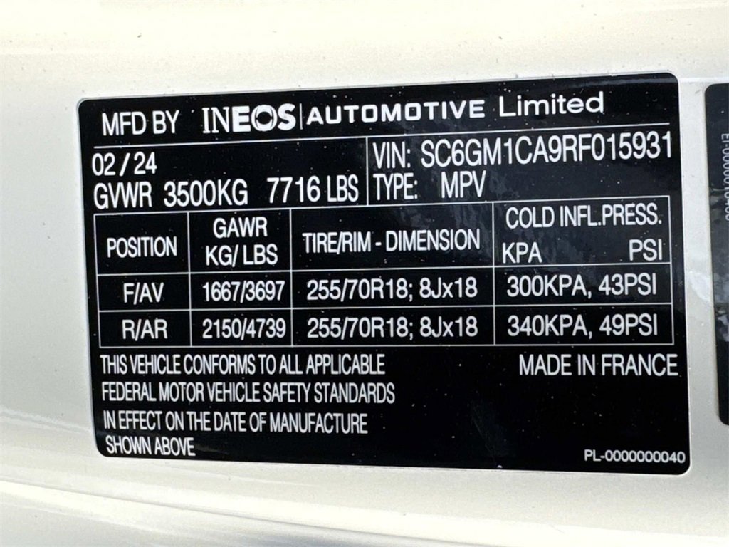 Used 2024 INEOS Grenadier Fieldmaster Edition image 32