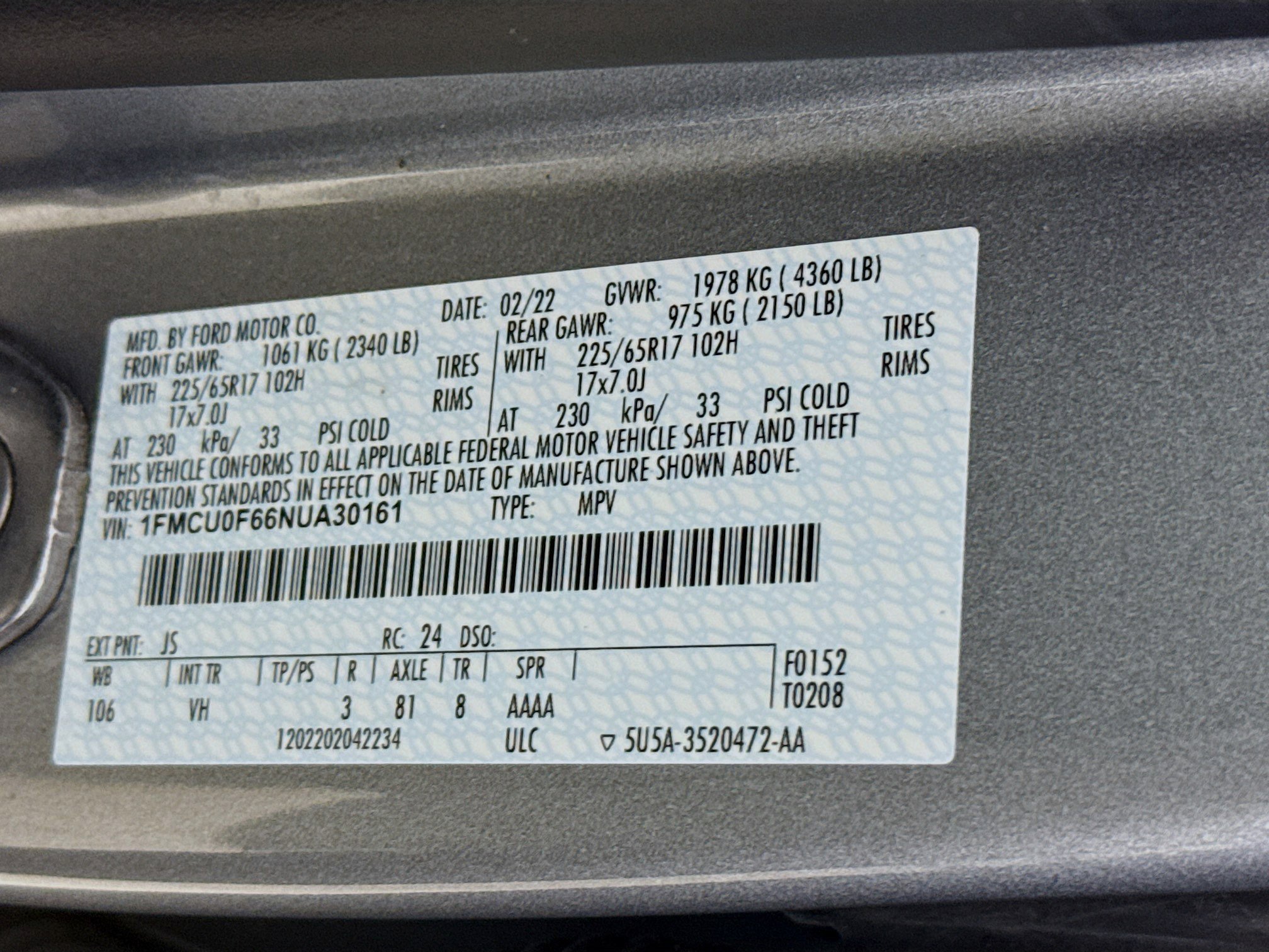 Used 2022 Ford Escape S image 35