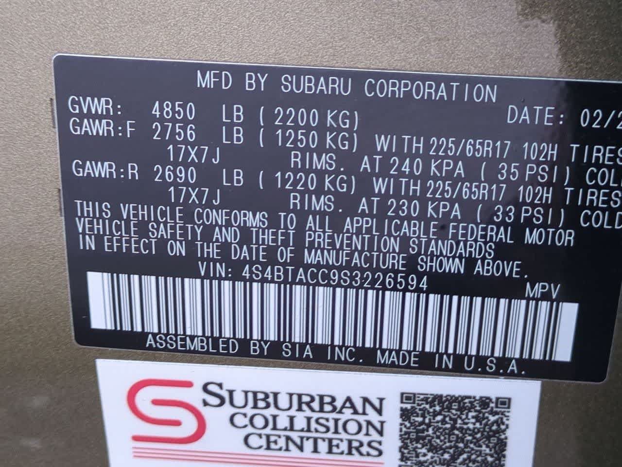 Certified 2025 Subaru Outback Premium w/ Popular Package #1A AWD/4WD image 34