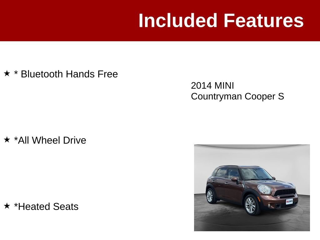 Used 2014 MINI Cooper Countryman S AWD/4WD image 3