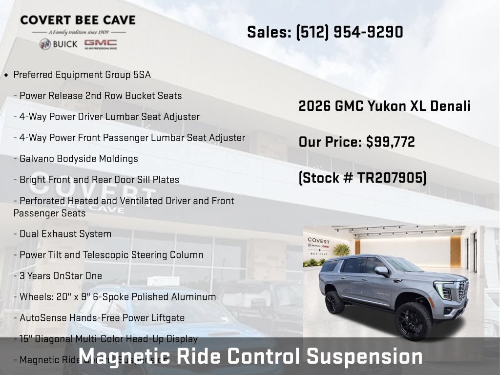 New 2026 GMC Yukon XL Denali w/ Sun & Power Step Package AWD/4WD image 9