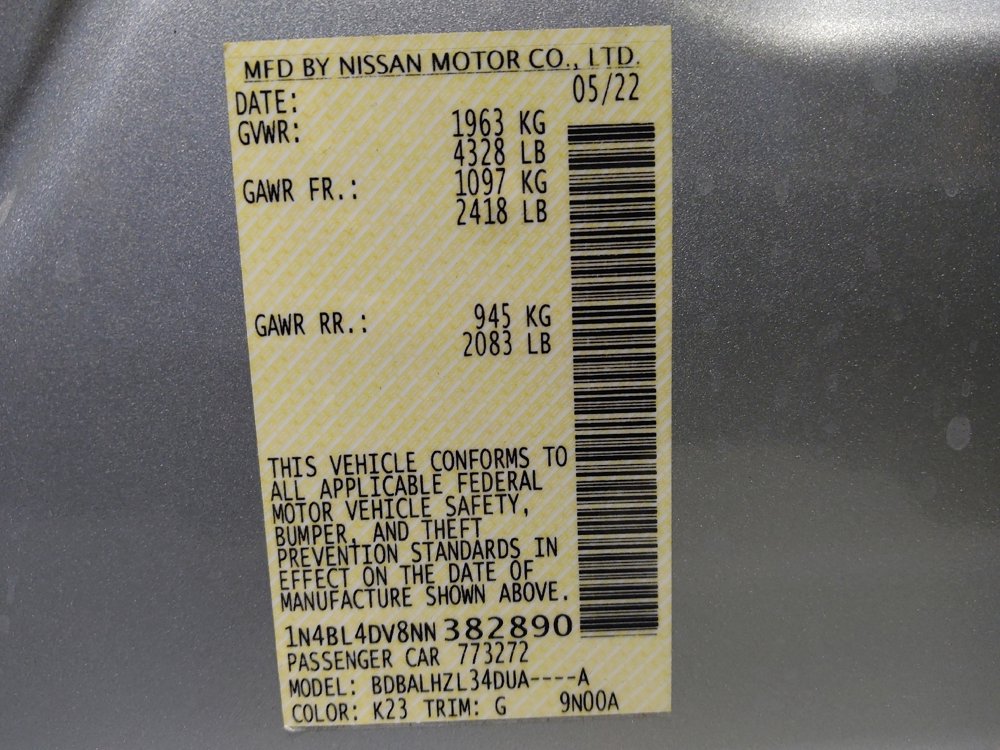 Used 2022 Nissan Altima 2.5 SV image 33