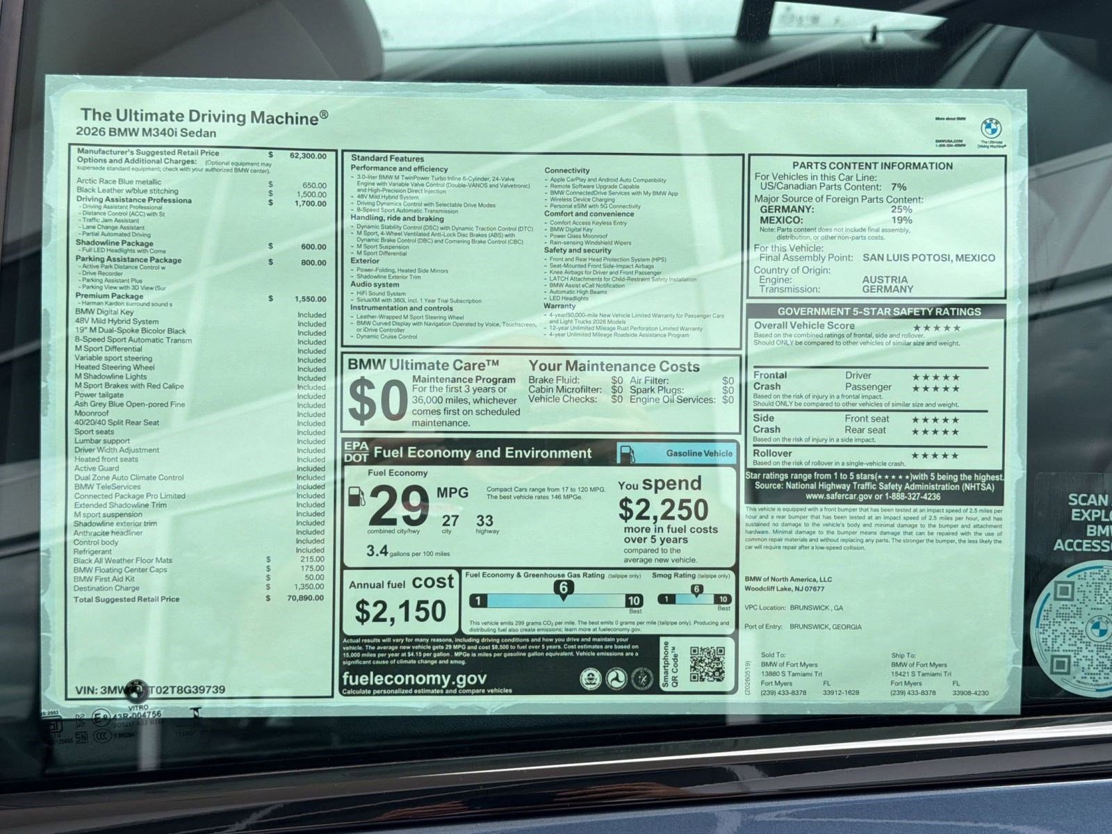 New 2026 BMW M340i RWD image 34