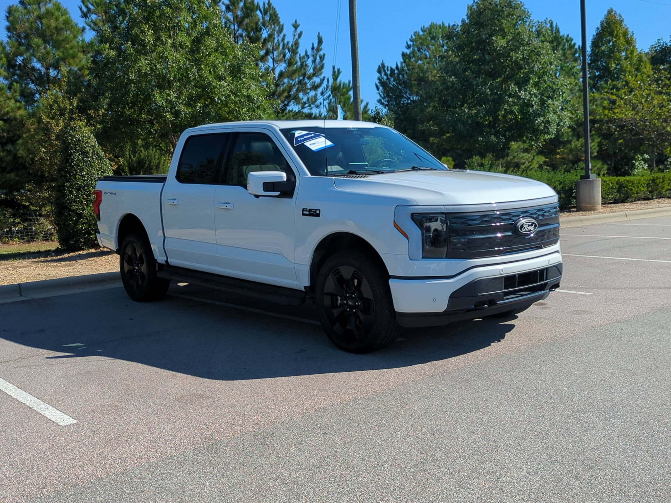 Certified 2025 Ford F150 Lightning Platinum w/ Dark Elements Package AWD/4WD image 1