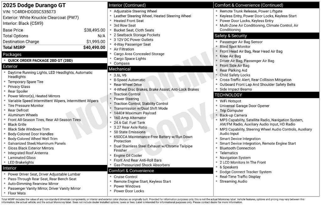Used 2025 Dodge Durango GT RWD image 18
