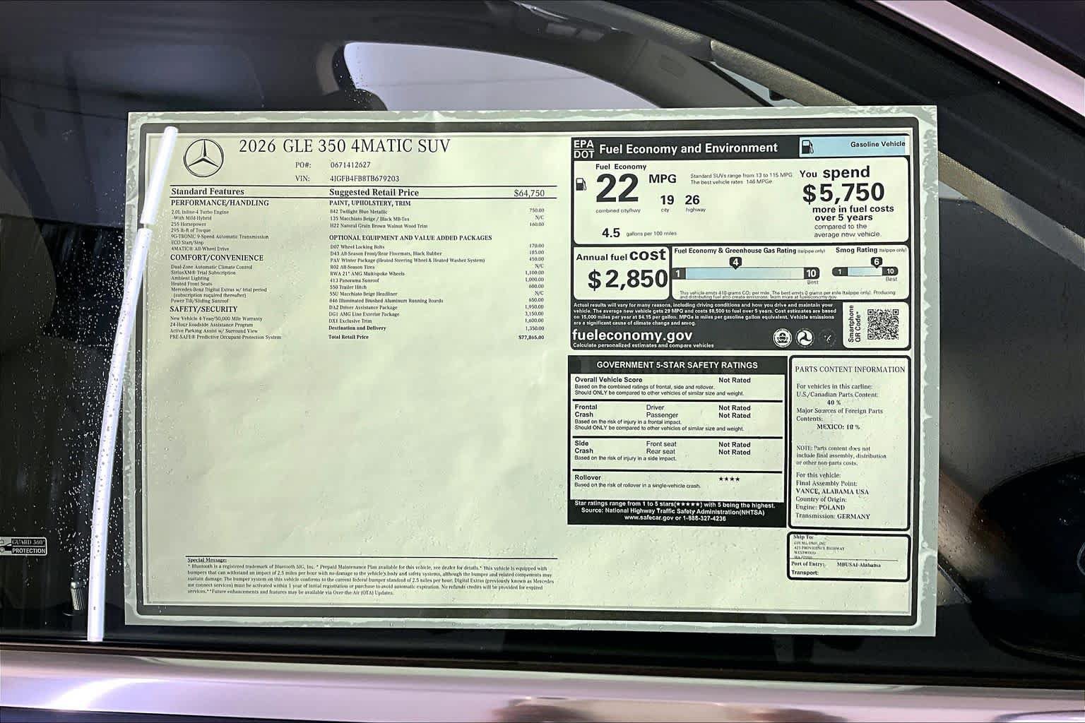 New 2026 Mercedes-Benz GLE 350 4MATIC image 18