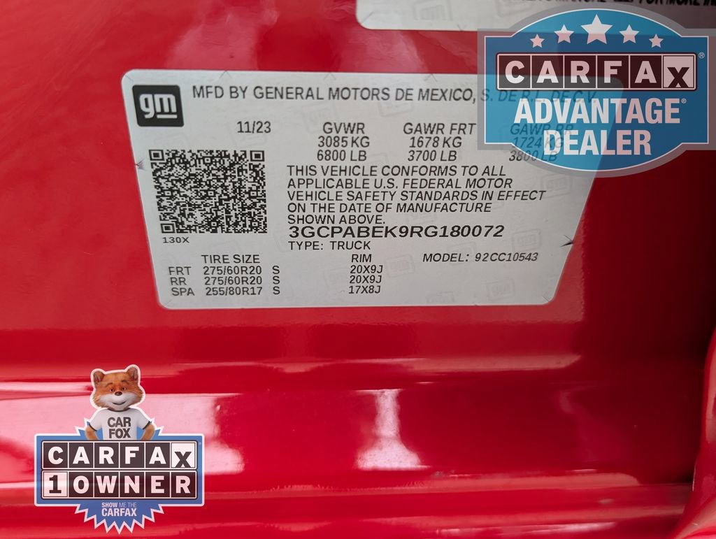 Used 2024 Chevrolet Silverado 1500 Custom RWD image 33