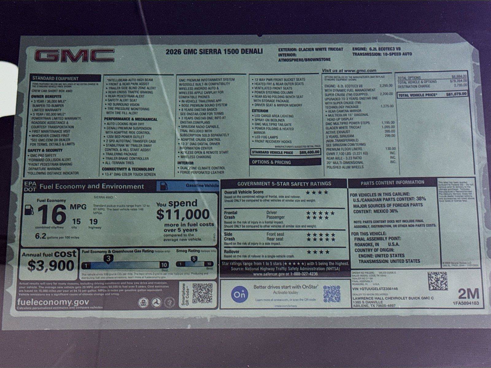 Used 2026 GMC Sierra 1500 Denali w/ Technology Package AWD/4WD image 20