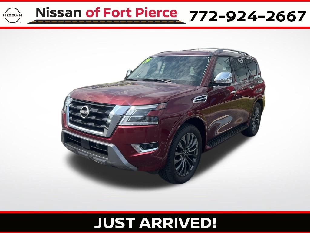 Certified 2024 Nissan Armada Platinum w/ Captain's Chairs Package