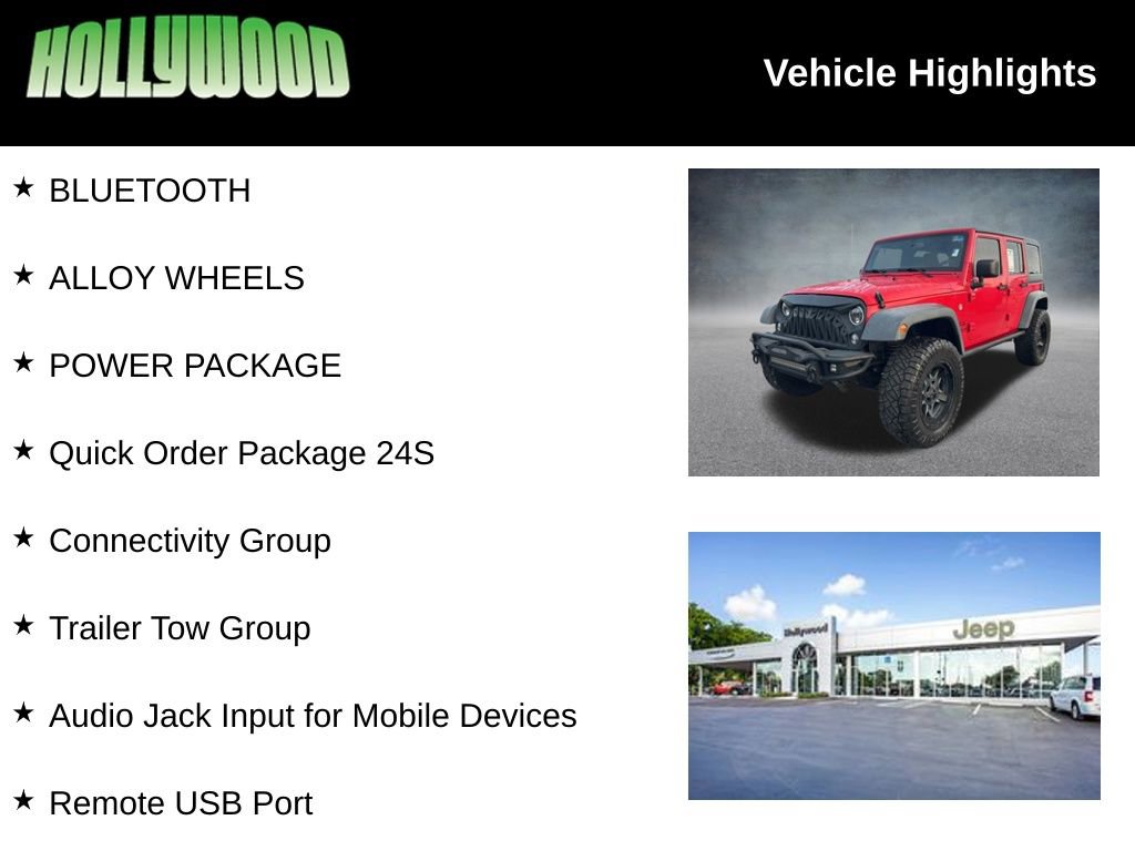 Certified 2017 Jeep Wrangler Unlimited Sport w/ Quick Order Package 24S AWD/4WD image 3