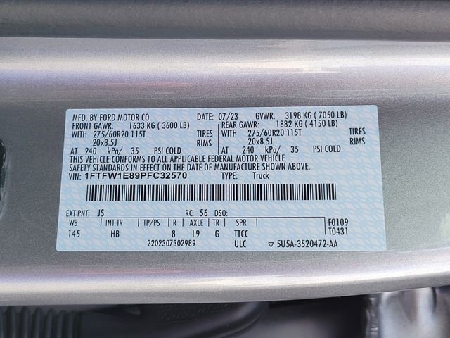 Used 2023 Ford F150 Lariat w/ Equipment Group 502A High image 16