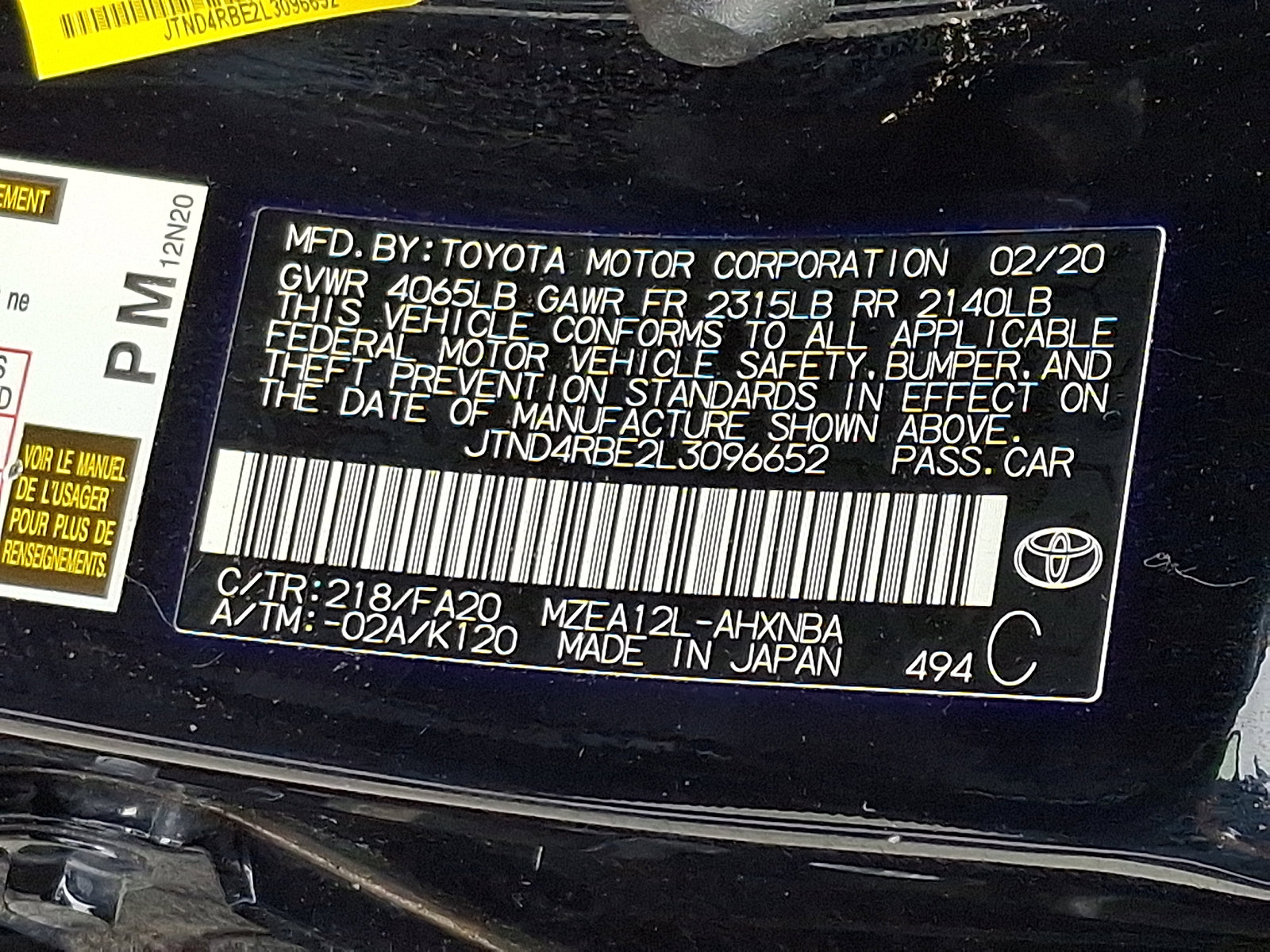 Used 2020 Toyota Corolla SE FWD image 26
