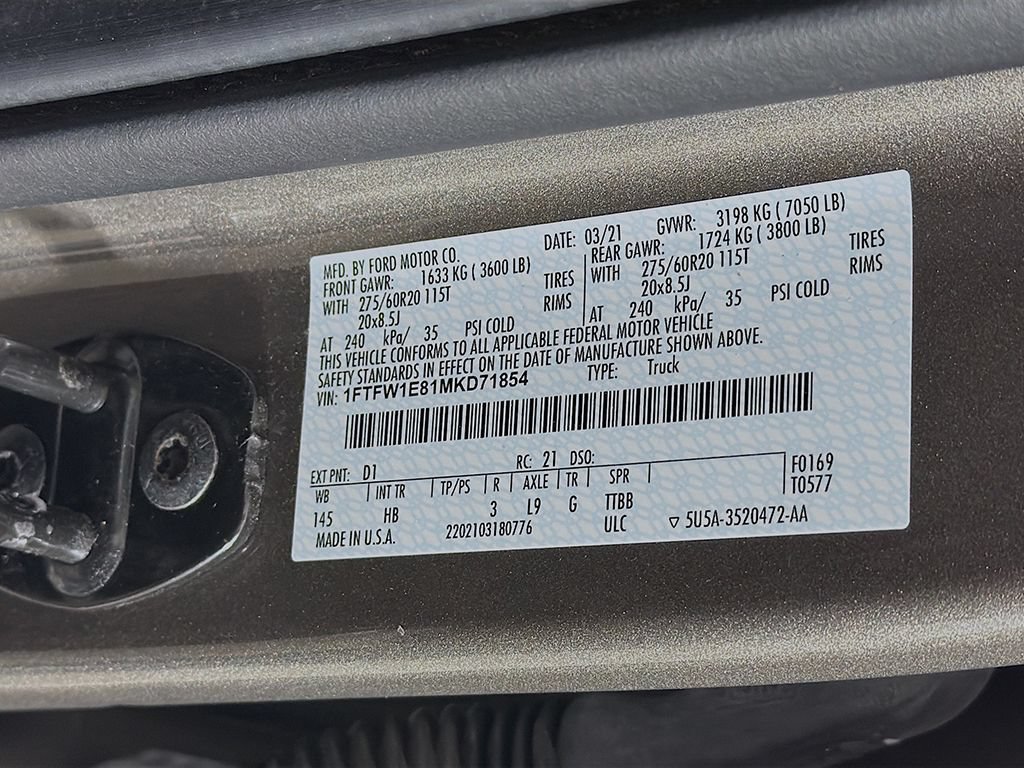 Used 2021 Ford F150 Lariat AWD/4WD image 42