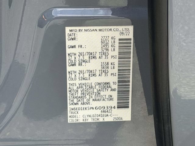 Used 2023 Nissan Frontier PRO-4X w/ Pro Convenience Package AWD/4WD image 26