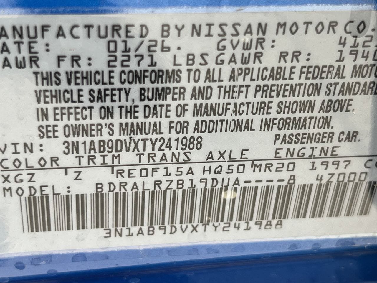 New 2026 Nissan Sentra SR w/ Floor Mat Package FWD image 16