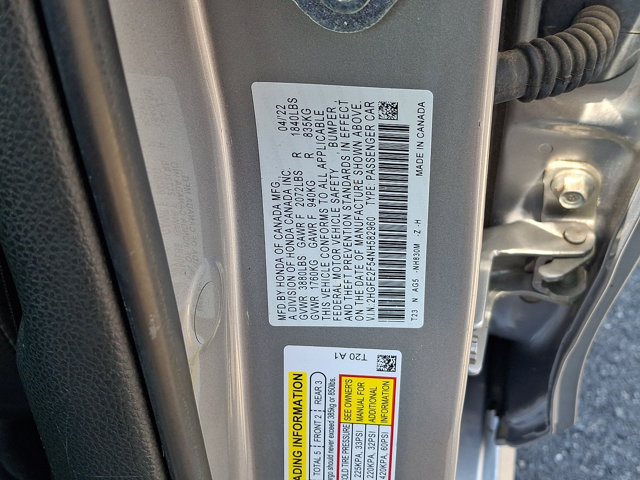 Certified 2022 Honda Civic Sport image 28