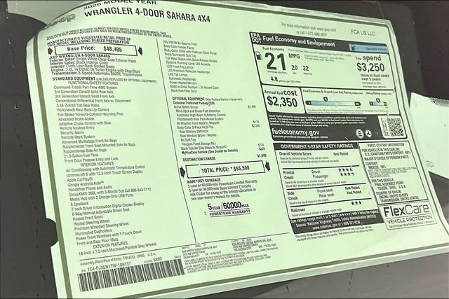 New 2026 Jeep Wrangler Unlimited Sahara w/ Safety Group AWD/4WD image 14