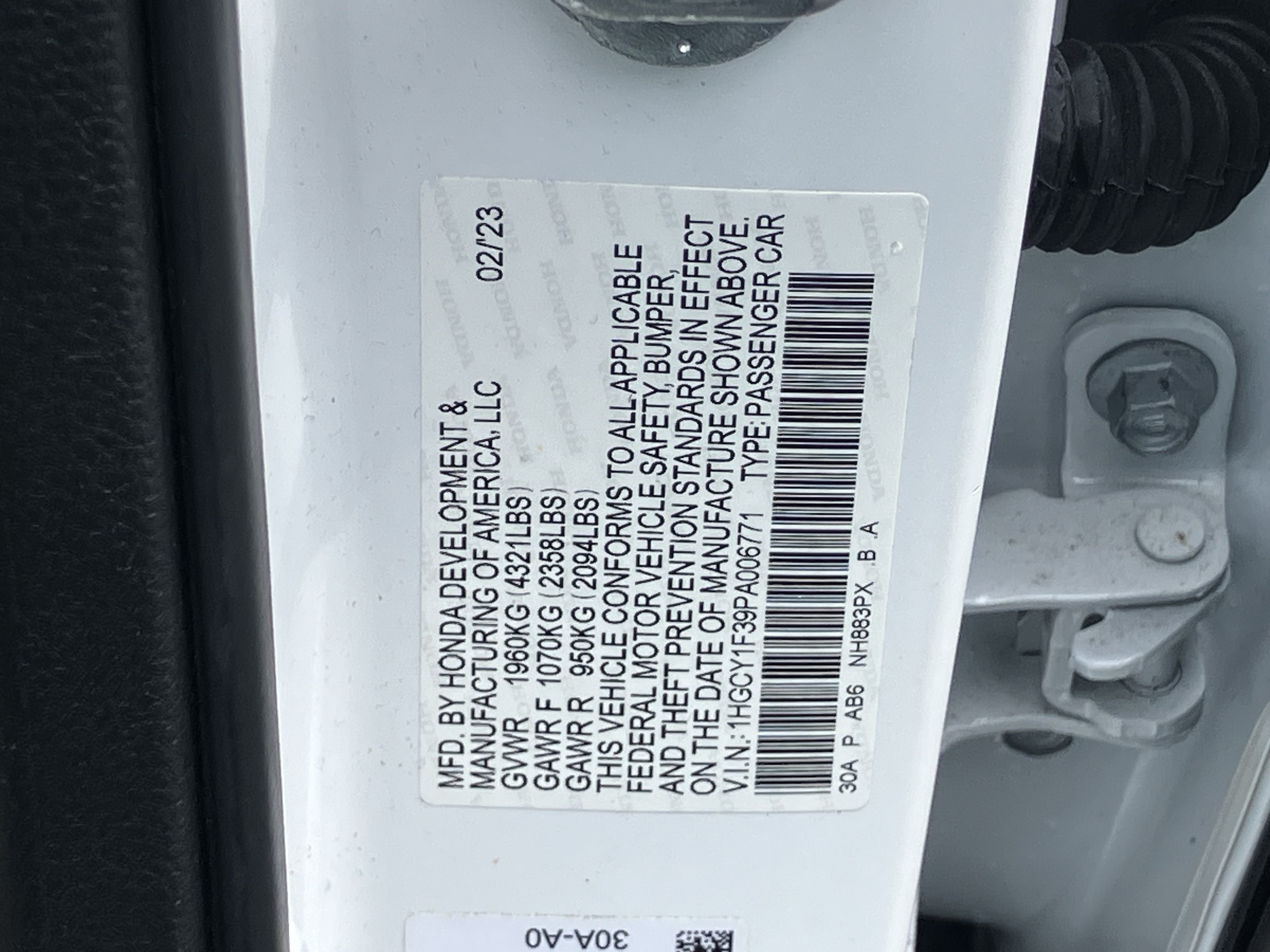 Certified 2023 Honda Accord EX image 29