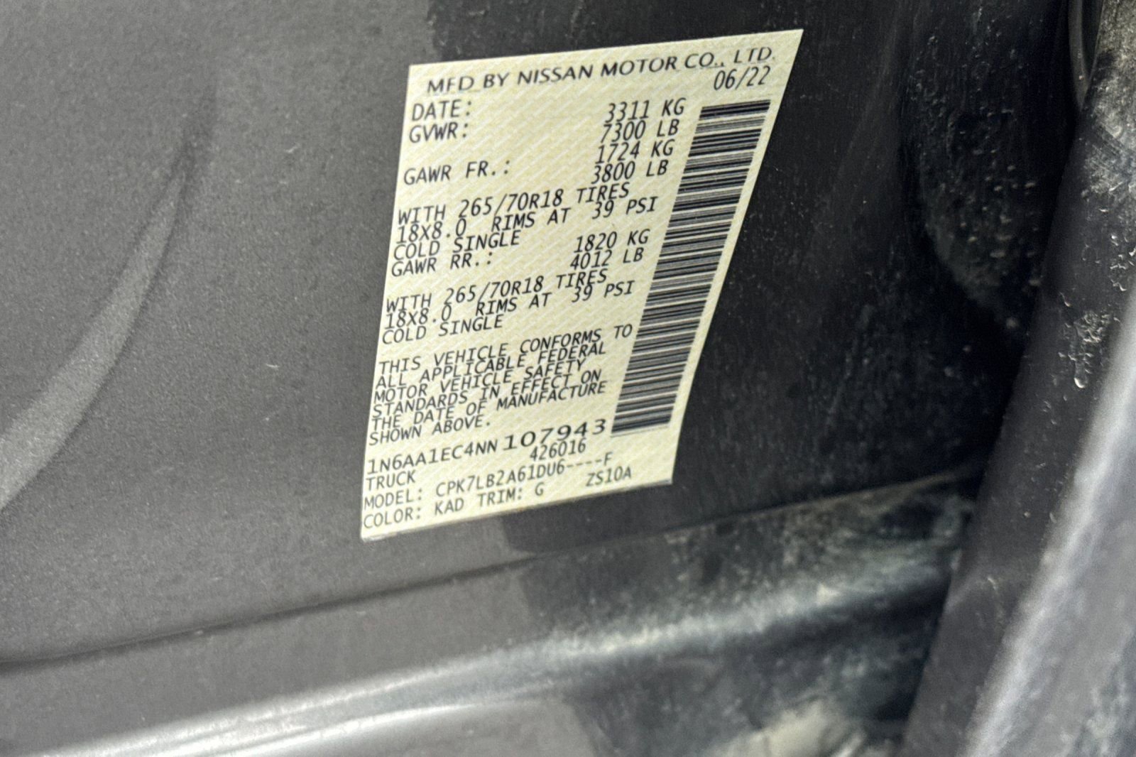 Used 2022 Nissan Titan SV w/ Accessory Utility Package image 31