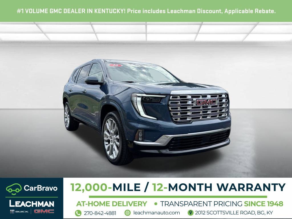 Certified 2026 GMC Acadia Denali w/ Super Cruise Package AWD/4WD 360° Tour