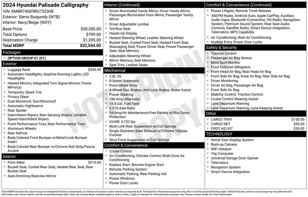 Used 2024 Hyundai Palisade Calligraphy image 6