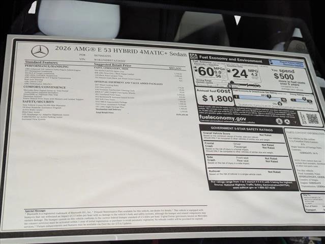 New 2026 Mercedes-Benz E 53 AMG e 4MATIC Sedan image 21