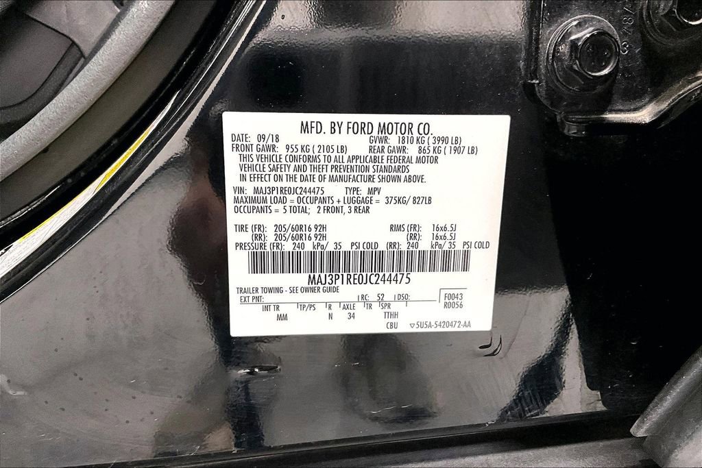 Used 2018 Ford EcoSport S FWD image 39