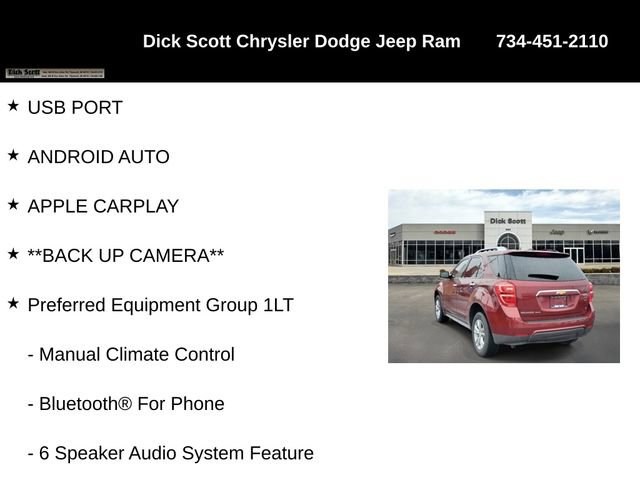 Used 2017 Chevrolet Equinox LT w/ Convenience Package AWD/4WD image 16