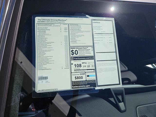New 2026 BMW i4 eDrive40 w/ Premium Package RWD image 18